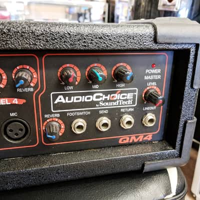 Audio Choice By Sound Tech QM4 4 Channel Powered 100w PA Head, Karaoke, Small Rooms image 4