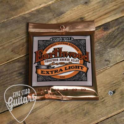 Ernie Ball P02150 Earthwood 2150 Phosphor Bronze X Light Acoustic Guitar Strings 10-50 image 2
