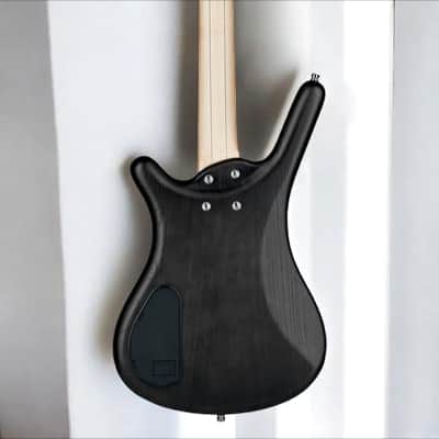 Warwick RockBass Corvette $$, 4-String, Fretless - Nirvana Black Transparent Satin image 7
