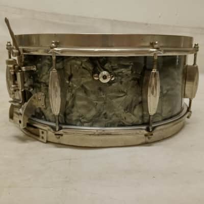Slingerland 40s BDP 5.5x14"Radio King 1Ply Maple Snare Drum Cloud Badge Brass US image 5