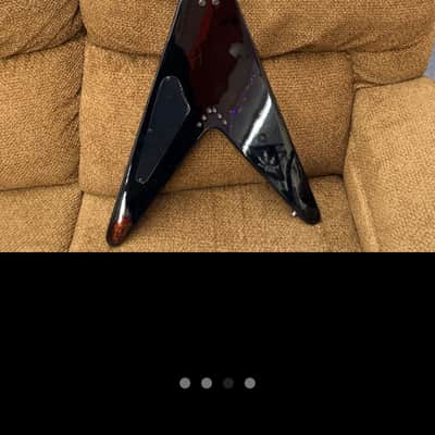 Epiphone Limited Edition Flying V Custom with Block Inlays 2010s - Ebony image 3
