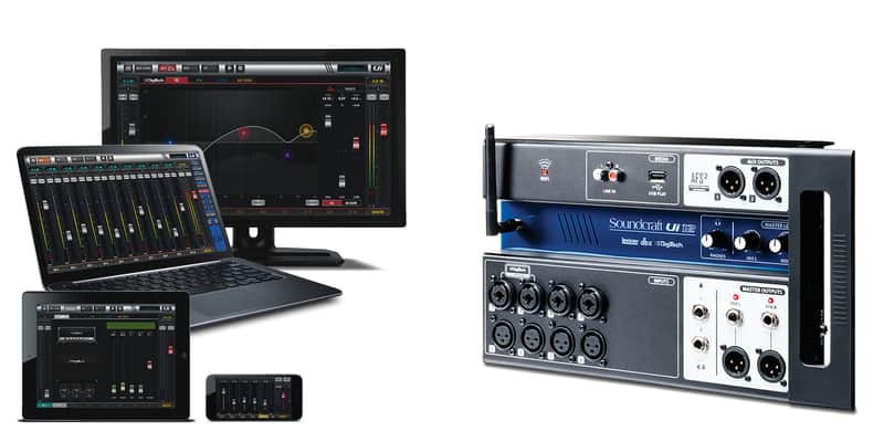 Soundcraft Ui12  Ui-12 Professional 12 Channel Digital Mixer with Wireless Control image 1