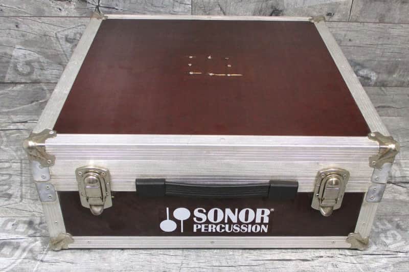 Vintage Hardcase RARE, Collectable Flying case named " Sonor Percussion" 80s - Classic Strong metal+ wood image 1