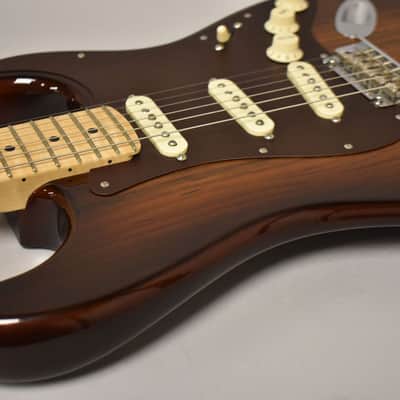 Fender Limited Edition Exotic Collection Shedua Top Stratocaster 2017 Shaded Edge Burst image 10