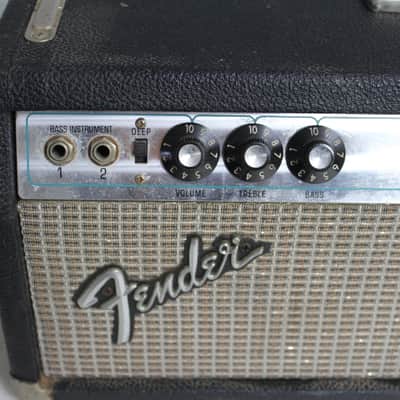 Fender Bassman 100 2-Channel 100-Watt Guitar Amp Head 1970s - Silverface image 2