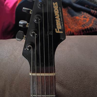 Fernandes MIJ Matsumoku 1980s gloss black Electric Guitar. Light weight only 6.9 lbs. image 4