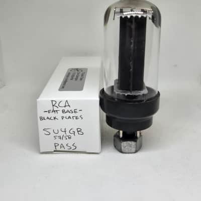 RCA 5U4GB Fat Base Black Plate Rectifier Balanced Single NOS 5U4 image 2