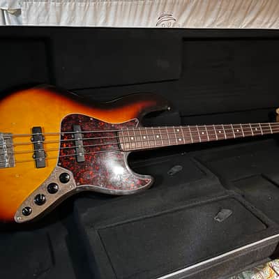 Fender Deluxe Active Jazz Electric Bass Guitar MIM Mexico w Case image 1