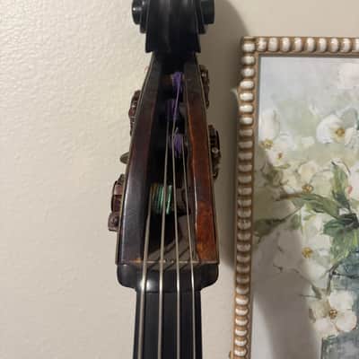 Unknown 3/4 double bass 1870-1900 - Dark image 4