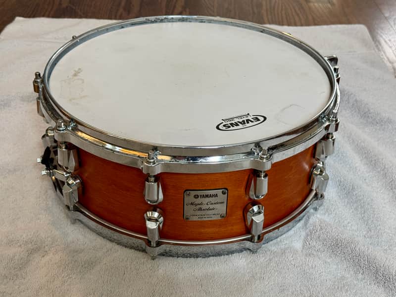 Yamaha Maple Custom Absolute Snare Drum 5.5x14 – Tour Used - 2006-2008 image 1
