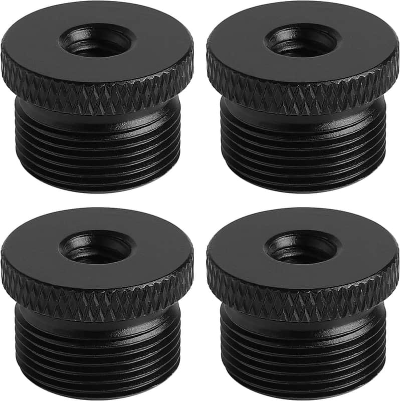 4 Pack Mic Stand Adapter 1/4 Female to 5/8 Male Screw Adapter Thread Tripod Screw Adapter for Microphone Stand Mount to Camera Tripod image 1
