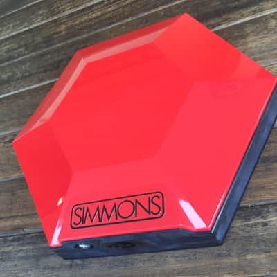 SIMMONS E-DRUM VINTAGE 80 PAD RED image 2