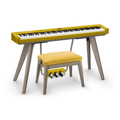 Casio Privia PX-S7000 w/ Bench - Slim Digital Piano in Harmonious Mustard