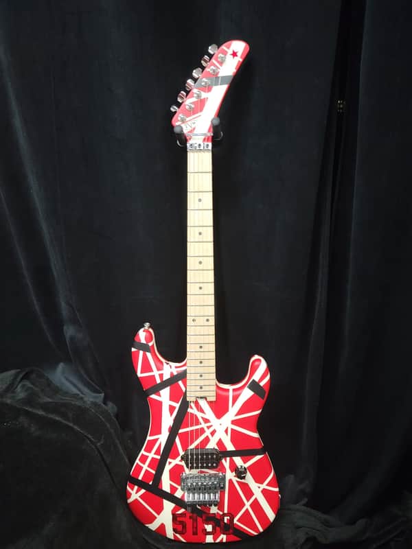 EVH Striped Series 5150 2021 - Red, Black and White image 1