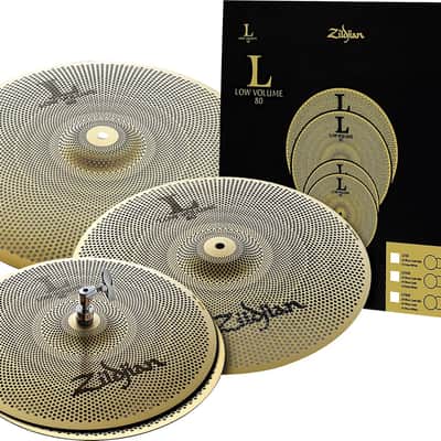 Zildjian LV468 L80 Low Volume Cymbal Pack w/ 14" Hi-Hats, 16" Crash & 18" Crash Ride Cymbals image 1
