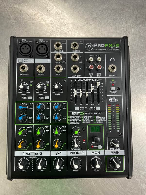 Mackie ProFX4v2 4-Channel Effects Mixer 2015 - 2019 - Black image 1