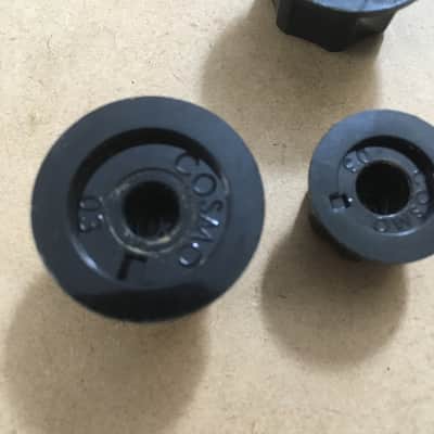 Vintage Reissue Fender Cosmo USA Relic Black Jazz Bass Knobs For 1/4 Pots Guitar image 9