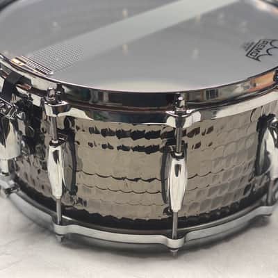 Gretsch S1-6514-BSH Full Range Series Hammered Steel 6.5x14" Snare Drum 2012 - Present - Hammered Black Nickel Over Steel image 4