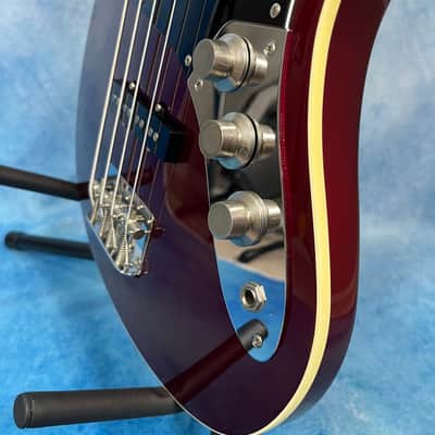 Fender AJB-M Aerodyne Jazz Bass Medium Scale Old Candy Apple Red, MIJ image 13