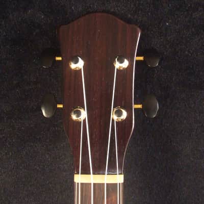 Handmade Tenor Ukulele, Solid Acacia, Indian Rosewood, The Islands Soundhole, Turtle Inlay, Soft-bag, Bruce Wei UF17-2106 image 9