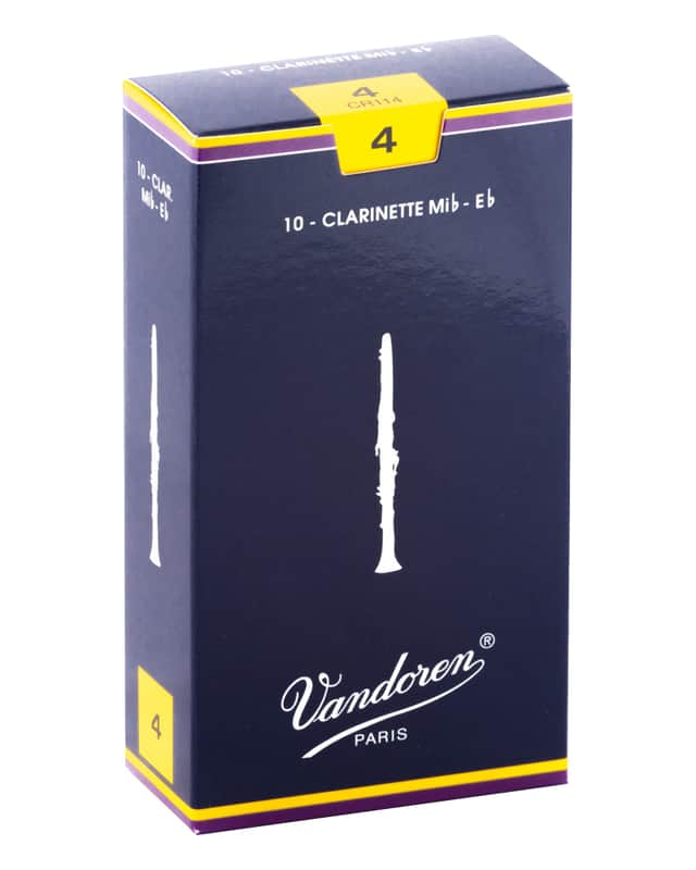 Vandoren Eb Clarinet Traditional Reeds Strength #4; Box of 10 image 1