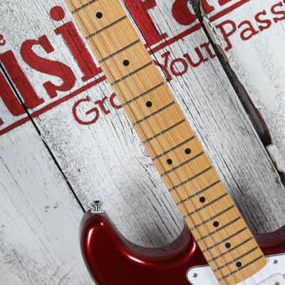 Fender Standard Stratocaster Solid Body Electric Guitar Candy Cola Finish image 9
