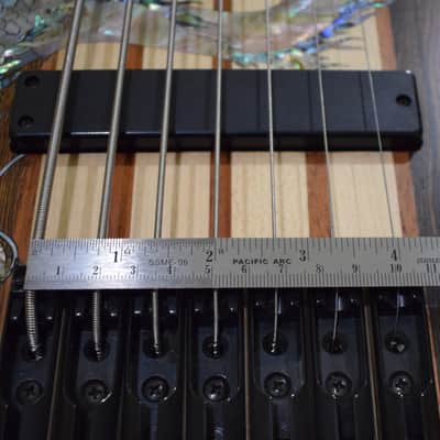 Antonio Tsai 7 String Bass/Guitar 2016 Mexico Bocote Abalone image 10