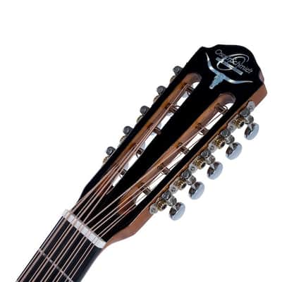 Oscar Schmidt OH32SEQTB | Bajo Quinto Acoustic / Electric, Quilt Trans Black. New with Full Warranty! image 4