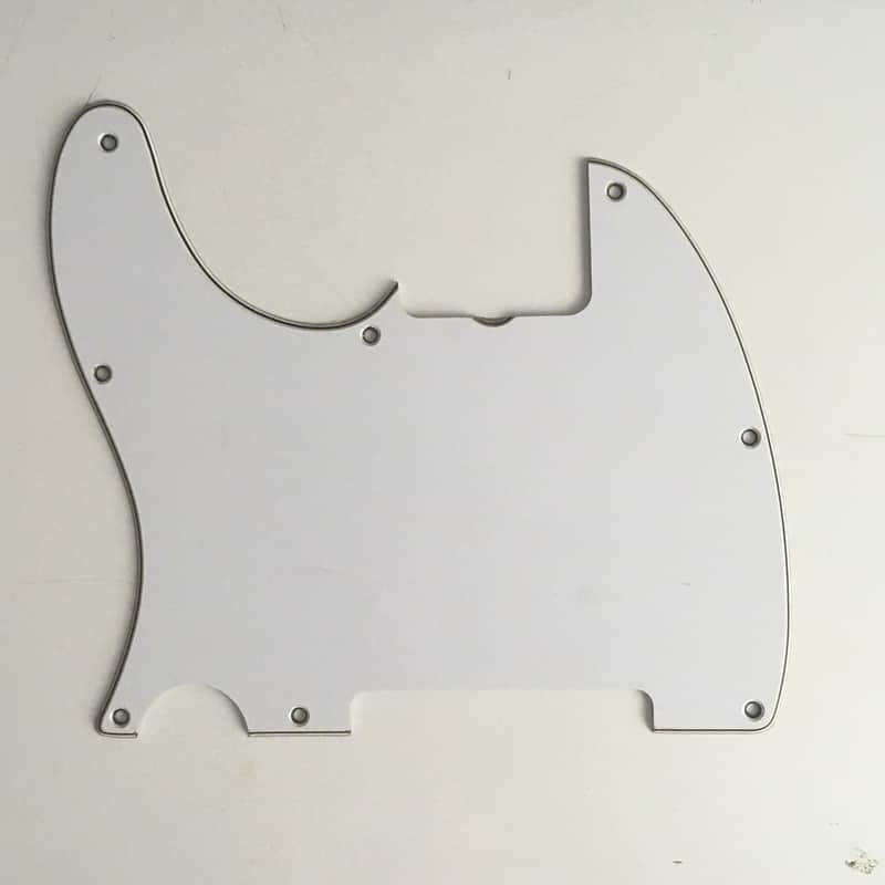 4-Ply Lefty White / Pearl Back Relic Esquire Pickguard Telecaster For ‘69 Fender Tele Left Handed image 1