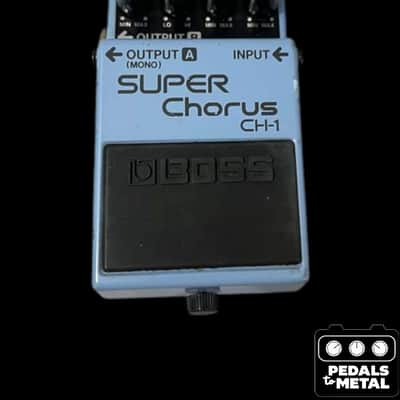 Boss CH-1 Super Chorus (Dark Gray Label) 2001 - Present - Blue - X18517 image 2