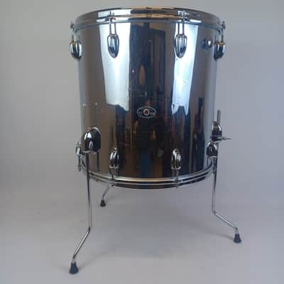 Slingerland 16x16"Chrome Over Wood Floor Tom Magnum Vintage 3ply Maple Drum 1970 image 1