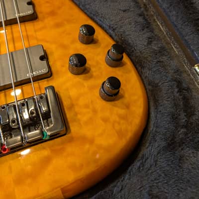 Spector NS2000/5 Neck-Through 5-String | Amber Quilt | EMG BQC Preamp | Spector Case image 15