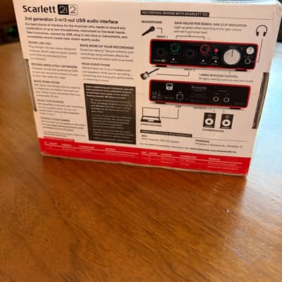 Focusrite Scarlett 2i2 (2nd Gen) USB Audio Interface Studio Recording image 2