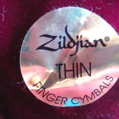 Zildjian Finger Cymbals Pair, Thin, with Pouch - NOS image 6