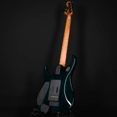 Ernie Ball Music Man JP15 Emerald Glow w/ Roasted Figured Maple Neck *Miami Guitar Exclusive* 2024 (H06726) image 12