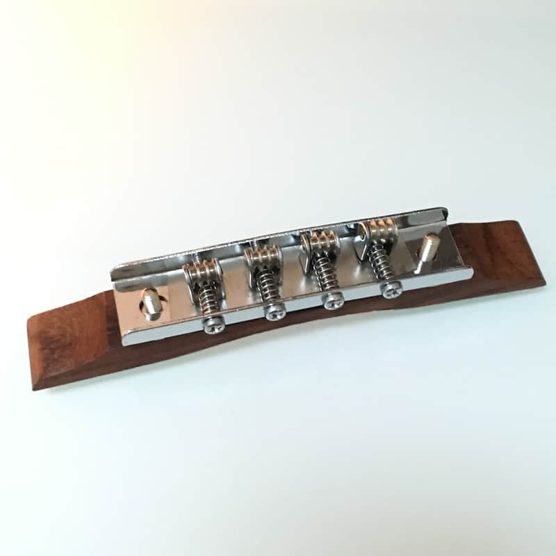 Teisco style archtop bass bridge 60's image 1