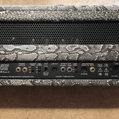Carvin X100B Series 4 Python tolex tube amp head image 4