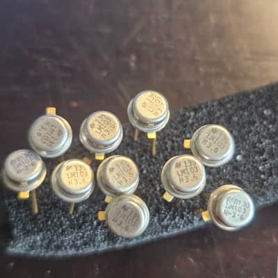 Vintage 1980s NOS Reference Diode National Semiconductor LM103 H-3.6 gold Pin Transistor 2 pieces image 3