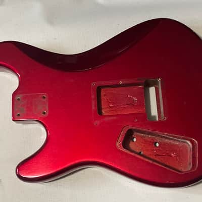 1983 Matsumoku Era Made in Japan Kramer Focus 2000 Candy Apple Red Guitar Body Floyd Ready image 16