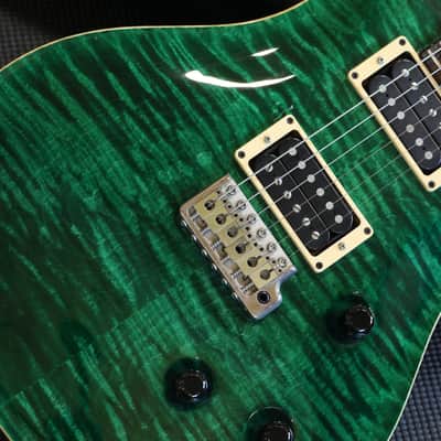 1996 PRS Custom 24 Electric Guitar Emerald Green + OHSC image 4
