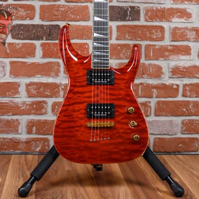 Immagine Jackson USA Custom Shop SLATQ-H MAH Archtop Soloist Quilted Maple Top Violin Brown 2005 w/OHSC - 1