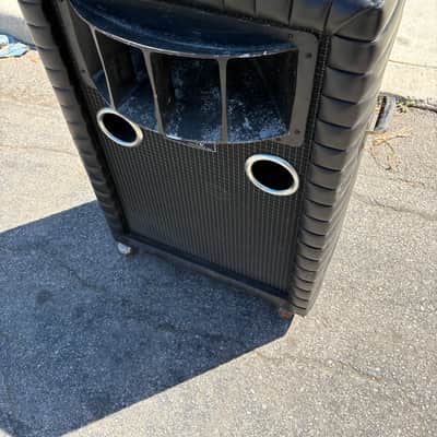 Kustom 1G+1H 1970s - Black Tuck and Roll 1x15 Cab w/ Horn *SUPER RARE* image 2