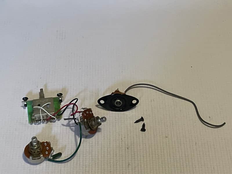 2000's Korean Ibanez RG220b RG Series Guitar Factory Electronics Wiring, Volume Tone Pot Jack image 1