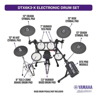 Yamaha DTX6K3-X Electronic Drum Set image 2