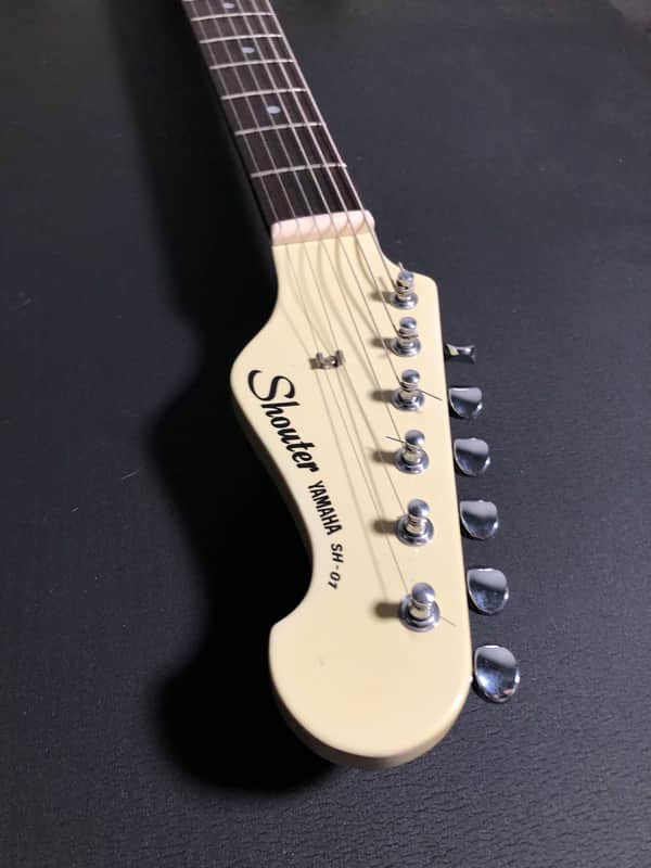 Yamaha Shouter SH-01 strat white with matching headstock | Reverb