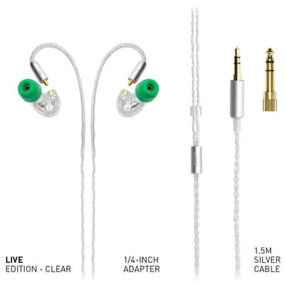 ADV. IEM Model 3 Hi-Res MMCX In-Ear Monitors (Live Edition, Clear) - Clear image 4
