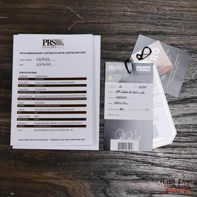 Paul Reed Smith PRS 40th Anniversary Custom 24 Satin Limited Edition Fire Smokeburst (Stained Binding) 7.70 lbs image 11