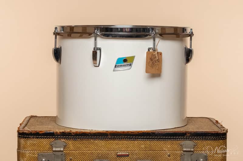 1970s Ludwig Concert Tom in White Cortex - 10x14 image 1