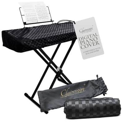 Digital Piano Cover, Piano Keyboard Covers -Protective For Roland Piano Covers Fp Series, Durable And Waterproof Piano Keyboard Dust Cover, Piano Keyboard Case -Roland Fp-90X Ebony Black