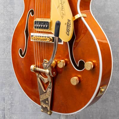 Gretsch  G6120TG-DS Players Edition Nashville Hollow Body DS with String-Thru Bigsby Roundup Orange image 5